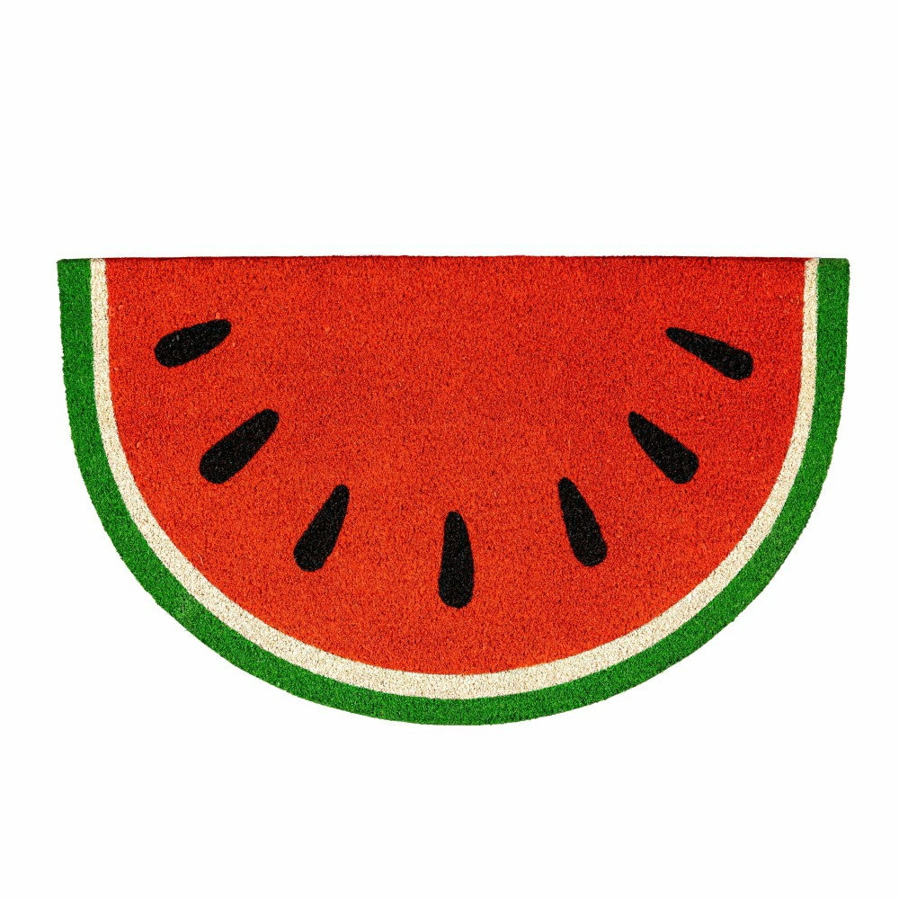 Plow & Hearth Watermelon Slice Coir Doormat
