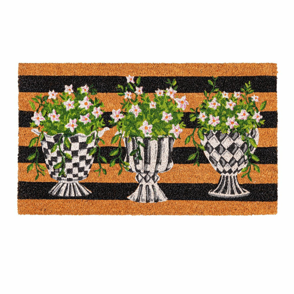 Plow & Hearth Spring Topiary Coir Mat