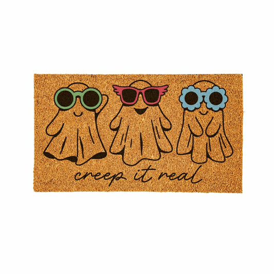 Plow & Hearth Summerween Creep it Real Coir Mat, 28"x16"