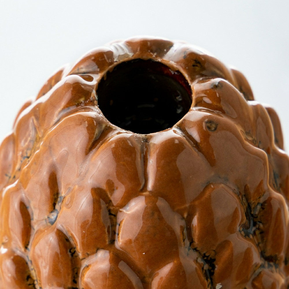 Plow & Hearth Pinecone Candle Holder, Set of 4