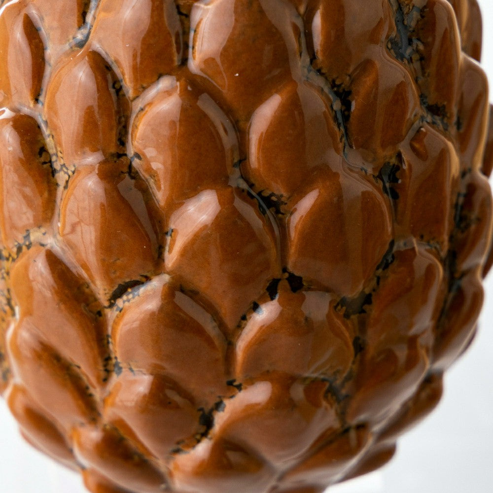 Plow & Hearth Pinecone Candle Holder, Set of 4
