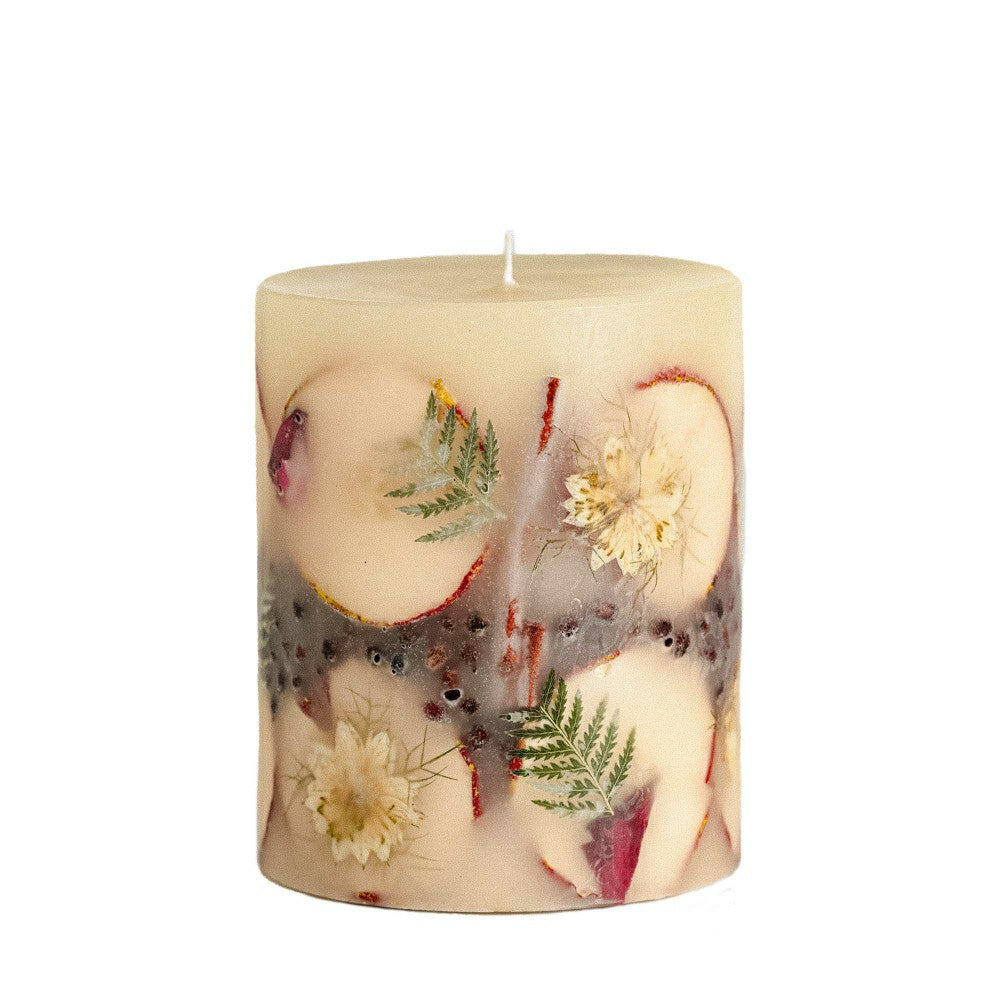 Plow & Hearth Spicy Apple Small Round Botanical Candle