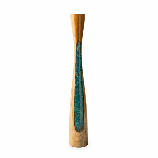 Plow & Hearth Glass Infused Tall Candleholder
