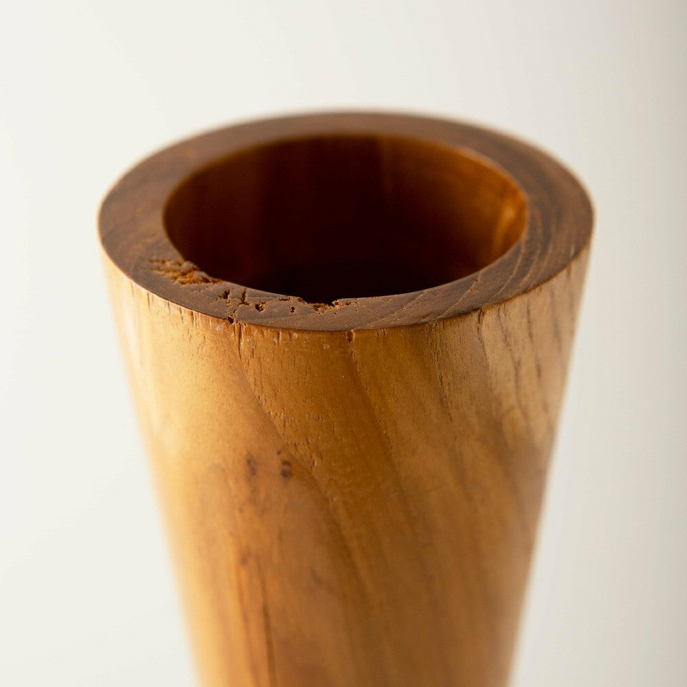 Plow & Hearth Glass Infused Tall Candleholder