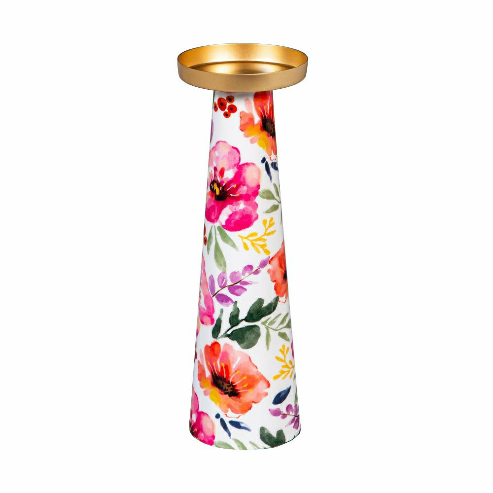 Plow & Hearth Pastels of Nature Metal Candle Holder Set