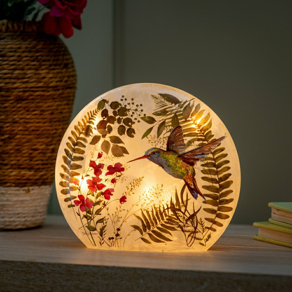 Plow & Hearth Spring Greens Lighted Orb, Small