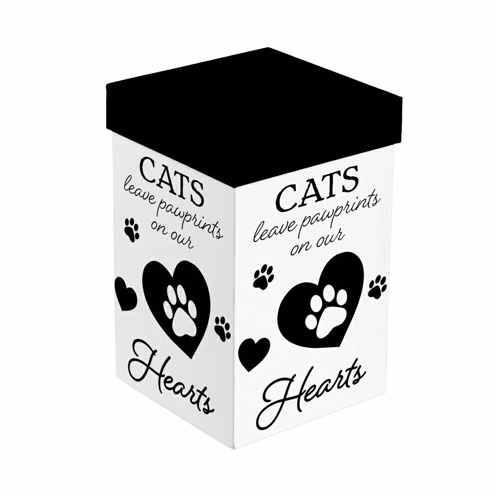 Plow & Hearth Memorial Pet Travel Cup Ceramic Perfect Cup, “CATS", 17oz, Gift Box
