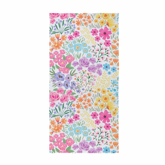 Plow & Hearth Hop Into Spring Towel, Quick Dry Waffle Weave w/ Matching Carrying Cas