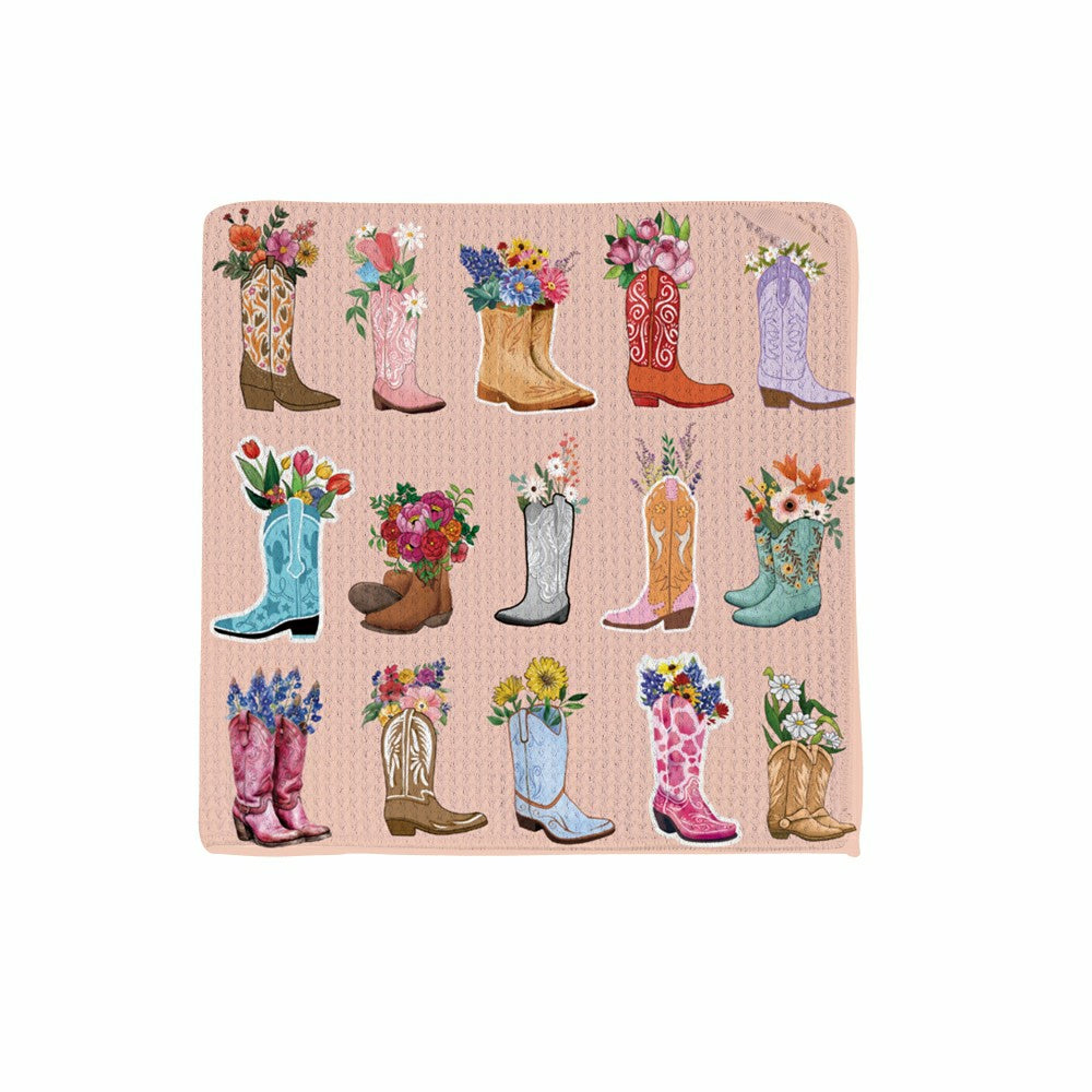 Plow & Hearth Quick Dry 1pc Kitchen Towel and 2pc Dish Cloth Kitchen Gift Set