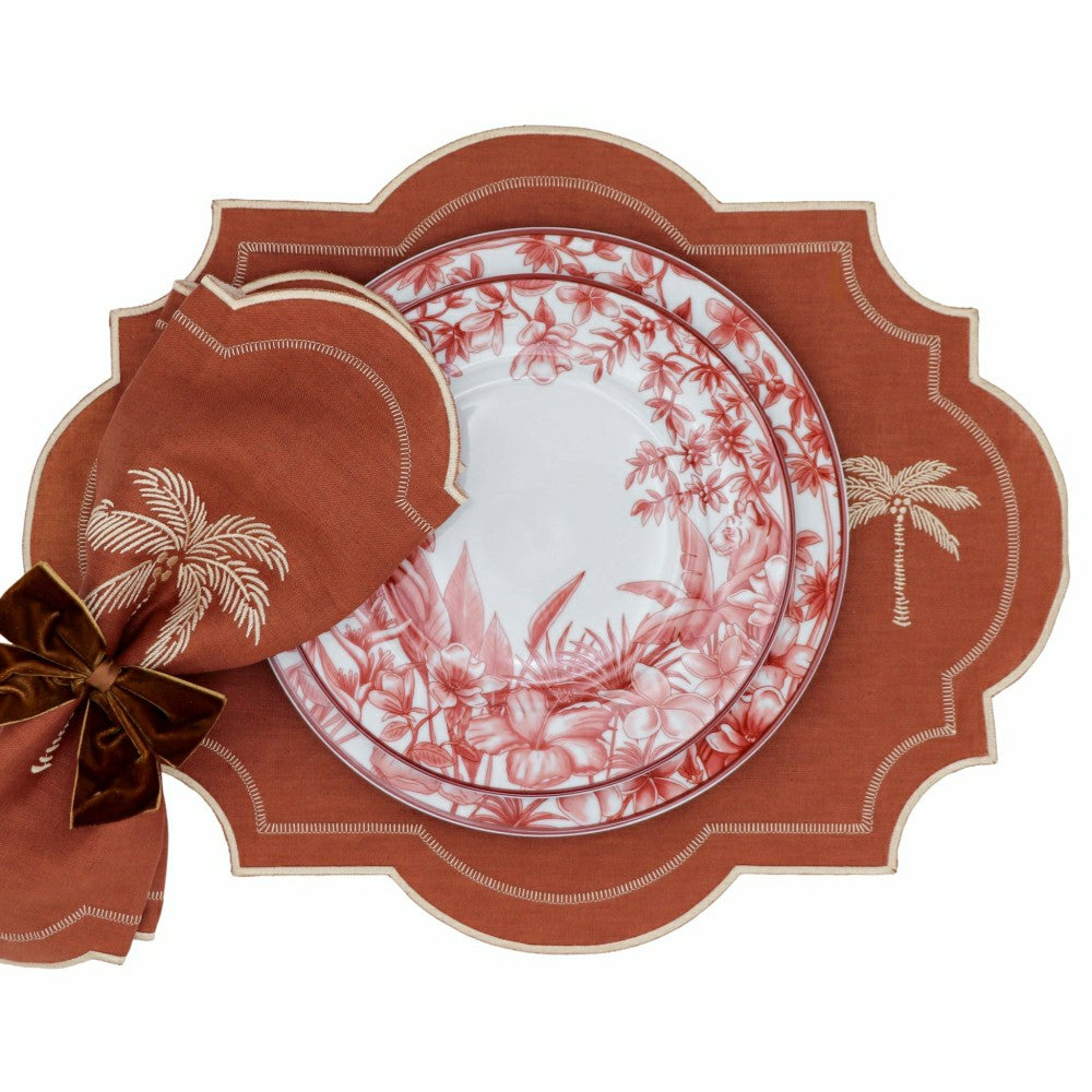 Plow & Hearth Sepia Estate Starter Plate - Set of 4 (+1 Bonus Plate)