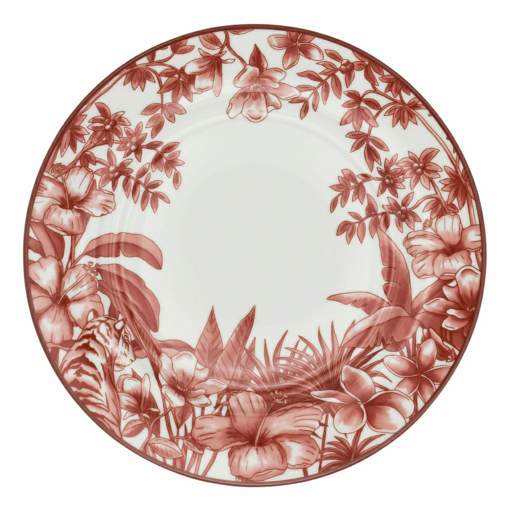 Plow & Hearth Sepia Estate Dinner Plate - Set of 4 (+1 Bonus Plate)