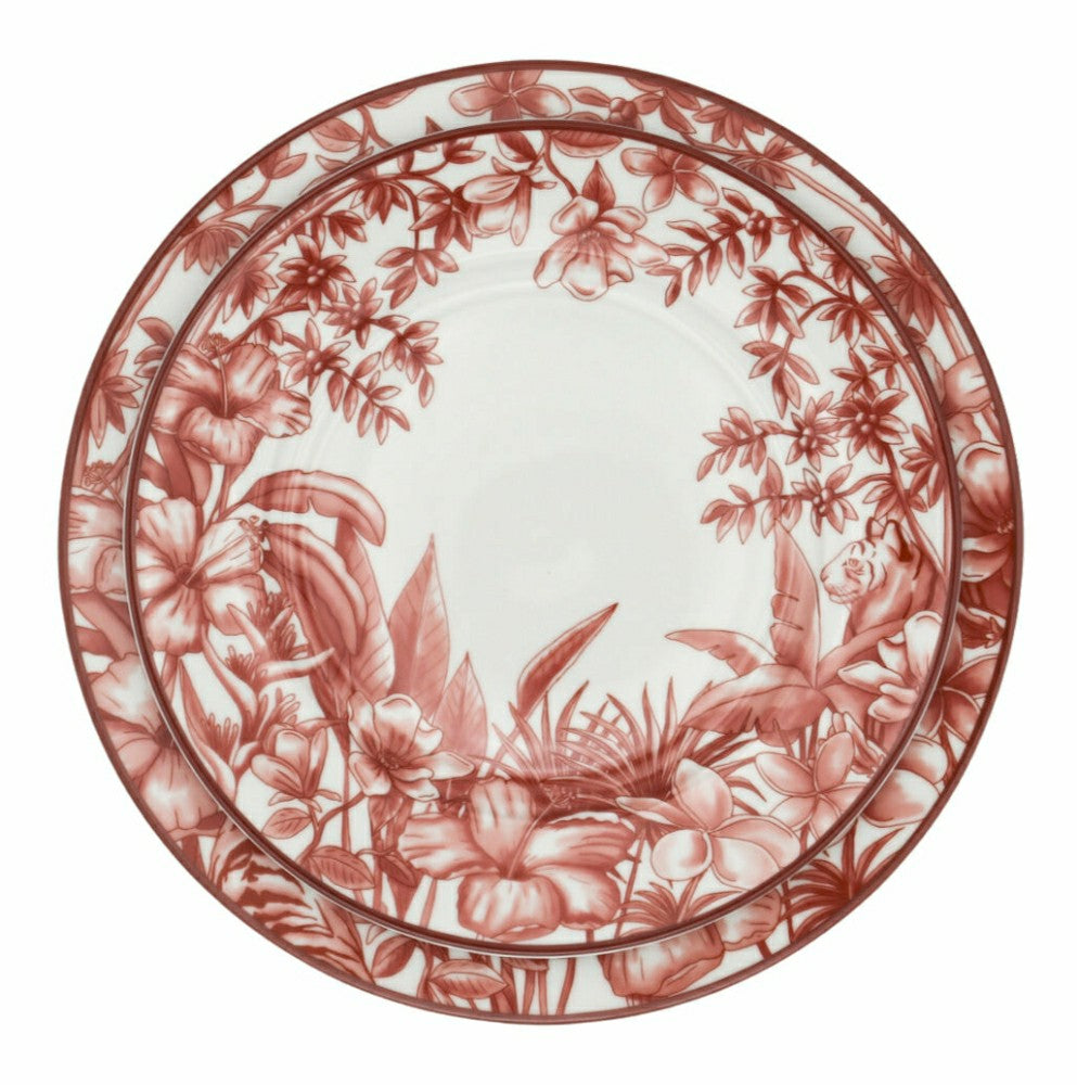Plow & Hearth Sepia Estate Dinner Plate - Set of 4 (+1 Bonus Plate)