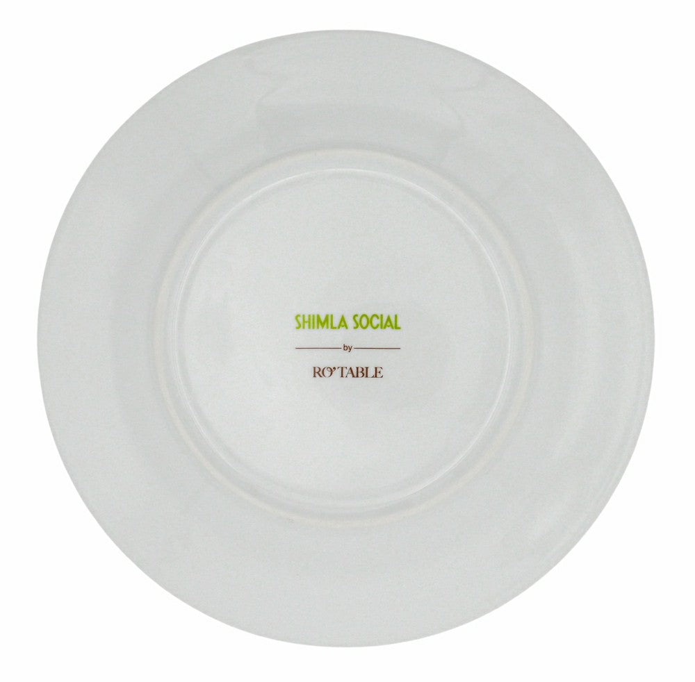 Plow & Hearth Bombay Blue Dinner Plate - Set of 4 (+1 Bonus Plate)