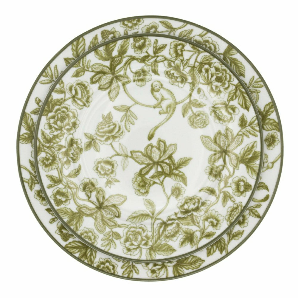 Plow & Hearth Pembroke Safari Dinner Plate - Set of 4 (+1 Bonus Plate)
