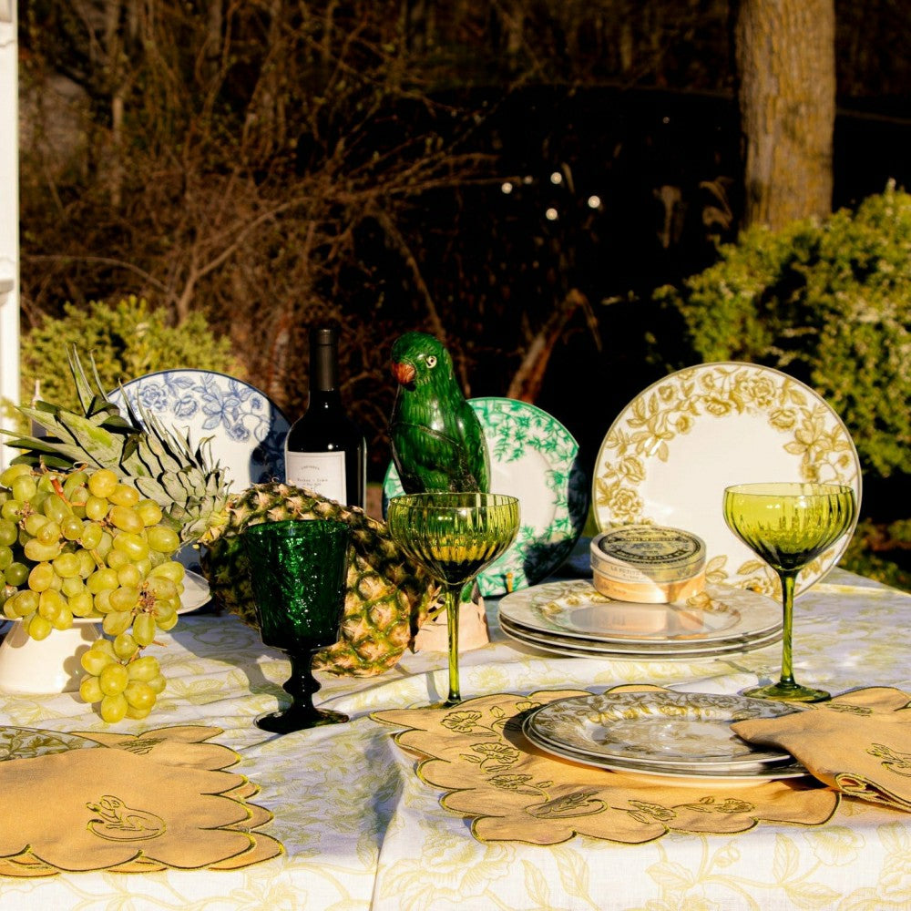 Plow & Hearth Pembroke Safari Dinner Plate - Set of 4 (+1 Bonus Plate)