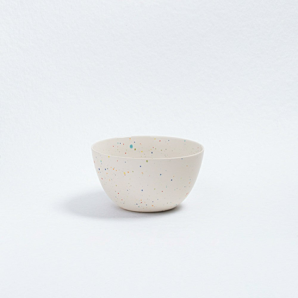 Plow & Hearth White Stoneware Ceramic Bowls, 6.3", Set of 6