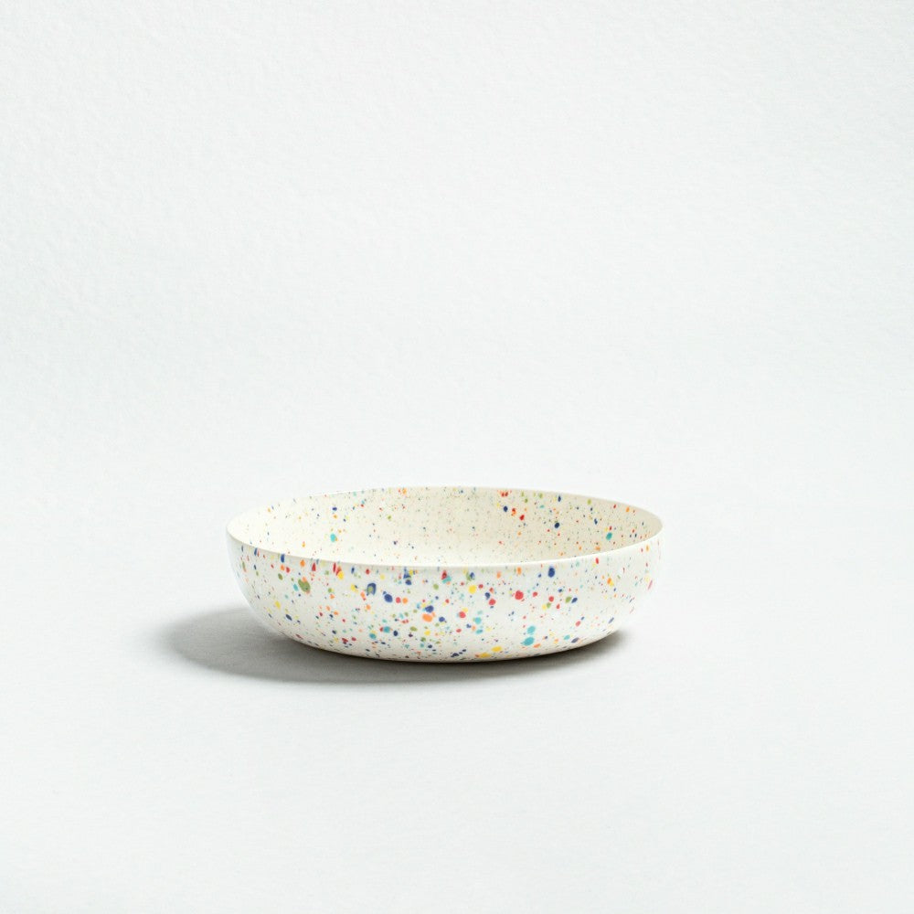 Plow & Hearth White Stoneware Ceramic Pasta Plates, 8.3", Set of 6
