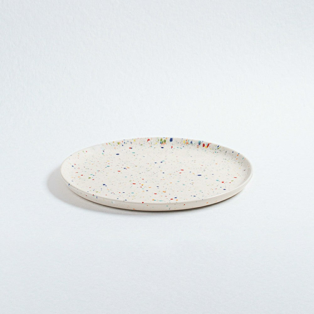 Plow & Hearth White Stoneware Ceramic Salad Plates, 8.9", Set of 6