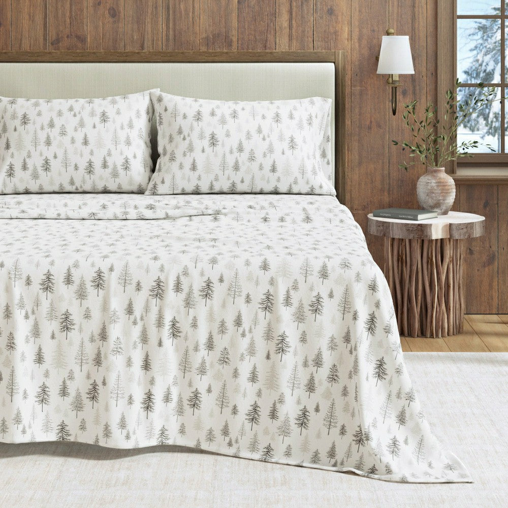 Plow & Hearth 4-Piece Turkish Cotton Flannel Sheet - Stratton Collection