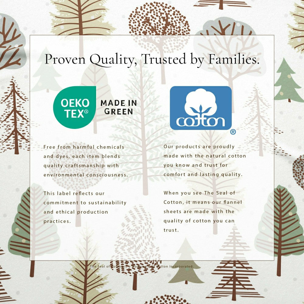 Plow & Hearth 4-Piece Turkish Cotton Flannel Sheet - Stratton Collection
