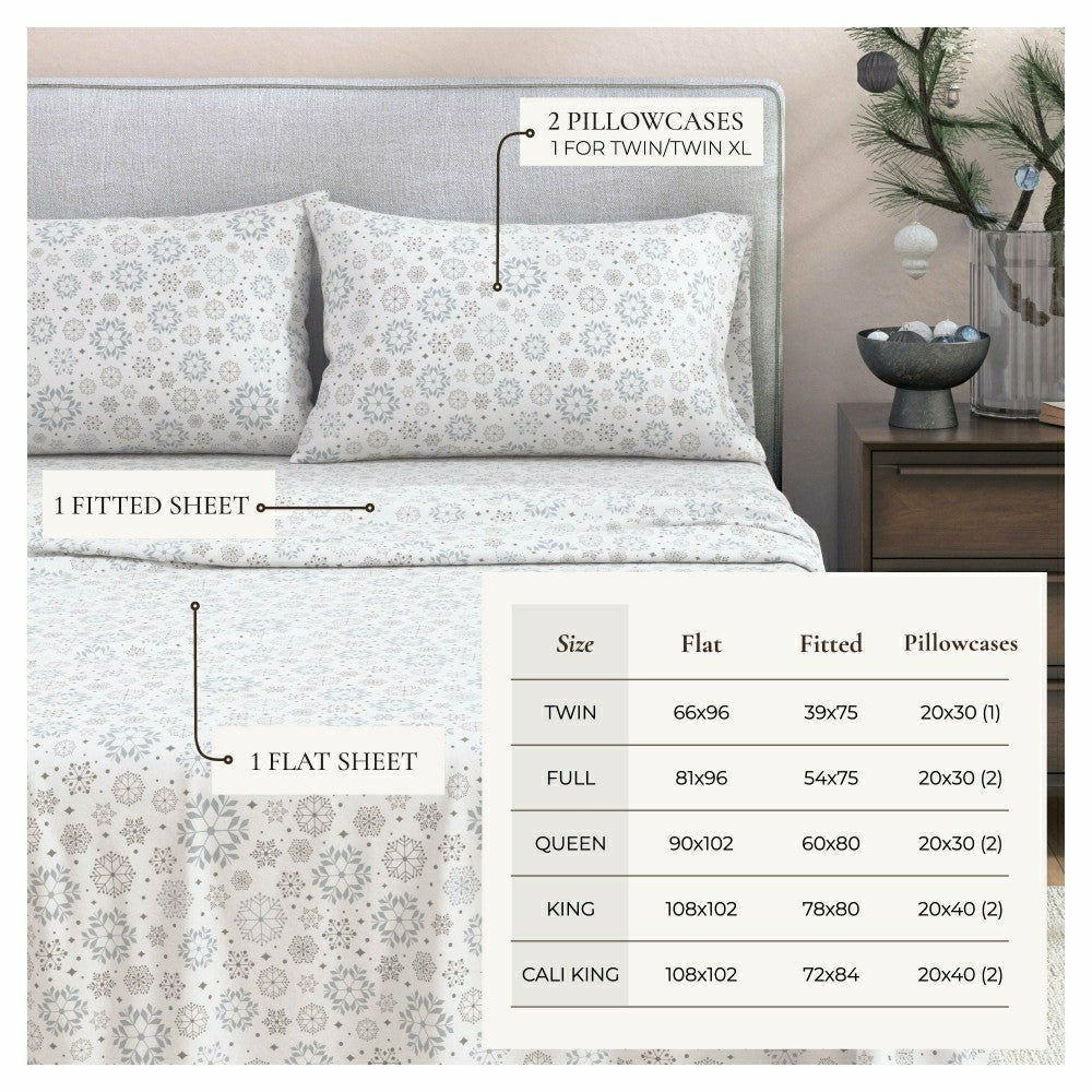 Plow & Hearth 4-Piece Turkish Cotton Flannel Sheet - Stratton Collection