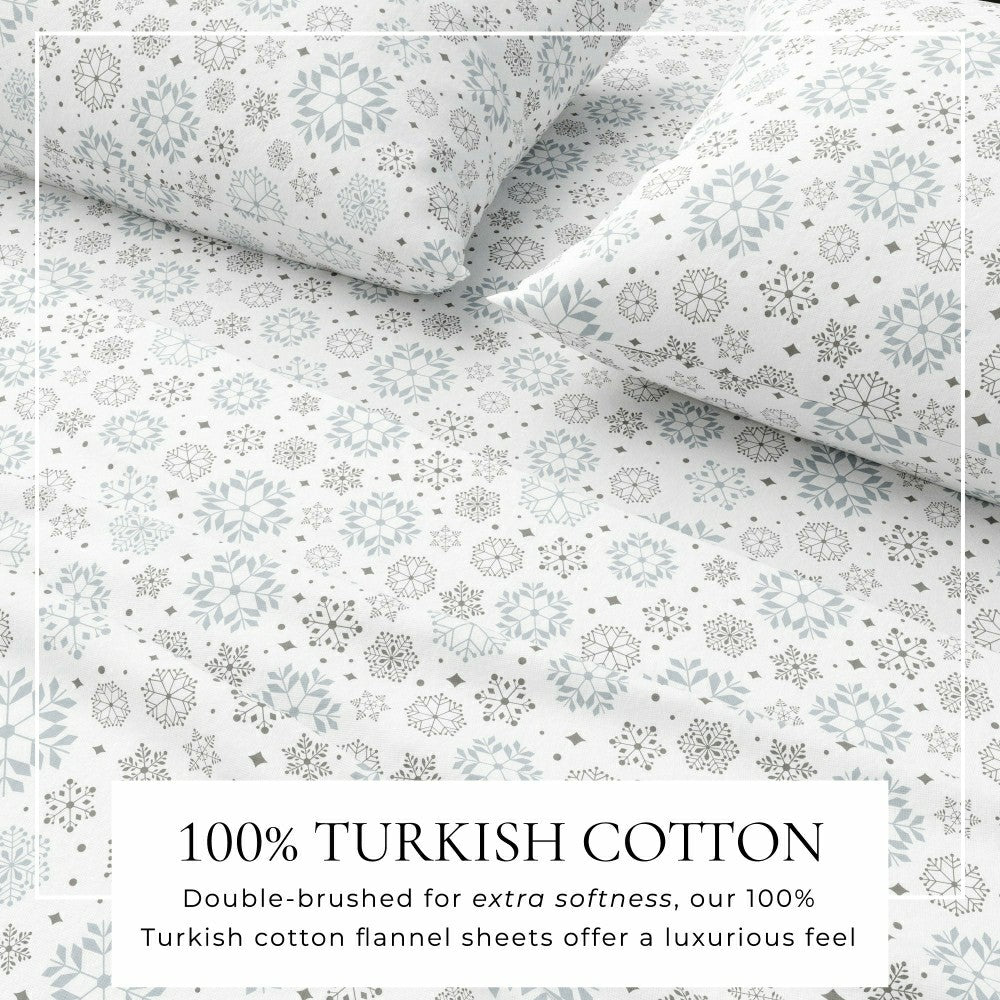 Plow & Hearth 4-Piece Turkish Cotton Flannel Sheet - Stratton Collection