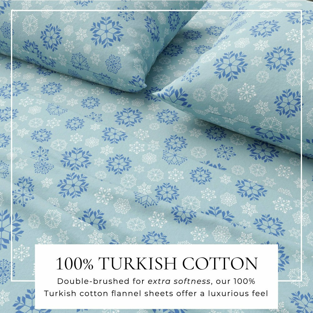 Plow & Hearth 4-Piece Turkish Cotton Flannel Sheet - Stratton Collection