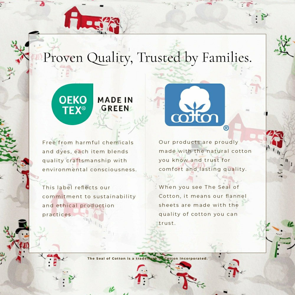 Plow & Hearth 4-Piece Turkish Cotton Flannel Sheet - Stratton Collection