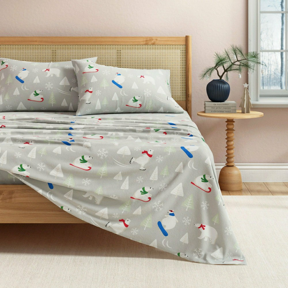 Plow & Hearth 4-Piece Turkish Cotton Flannel Sheet - Stratton Collection