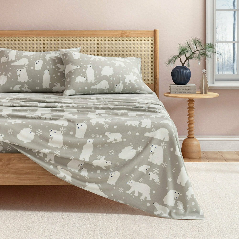 Plow & Hearth 4-Piece Turkish Cotton Flannel Sheet - Stratton Collection