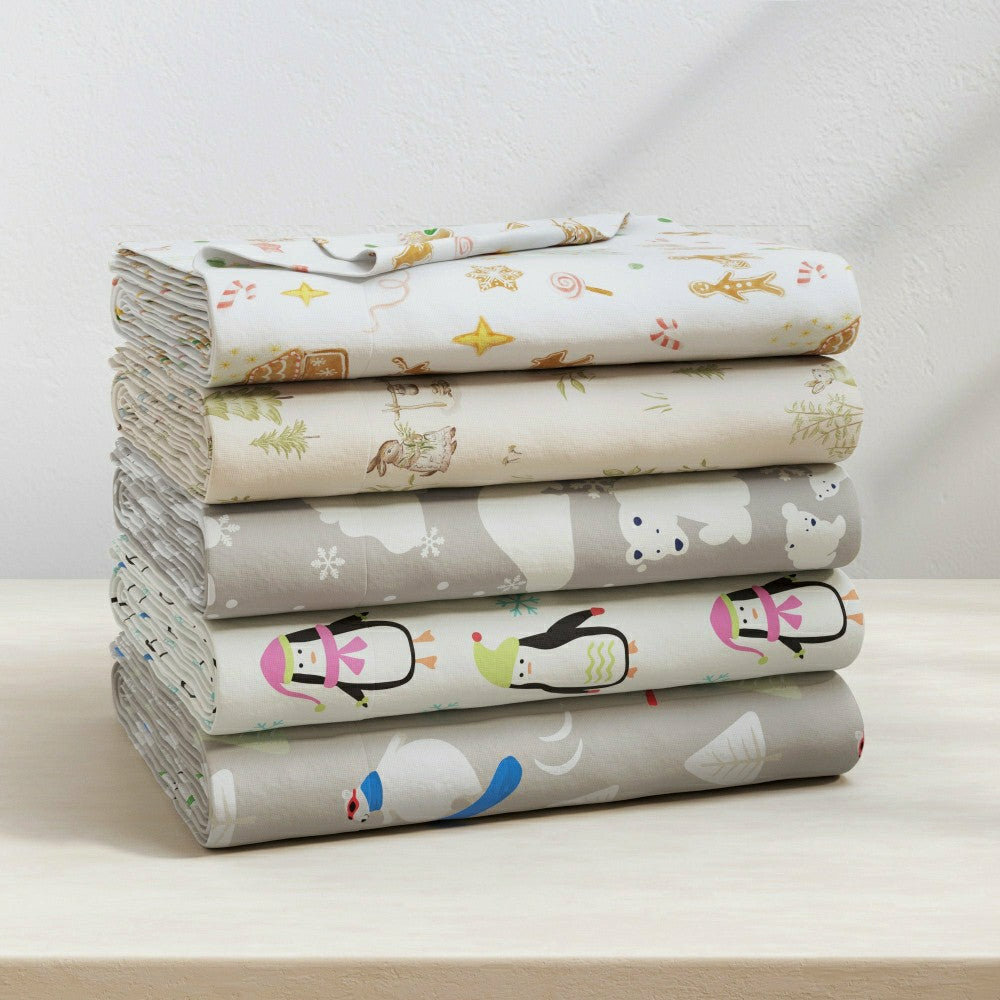 Plow & Hearth 4-Piece Turkish Cotton Flannel Sheet - Stratton Collection
