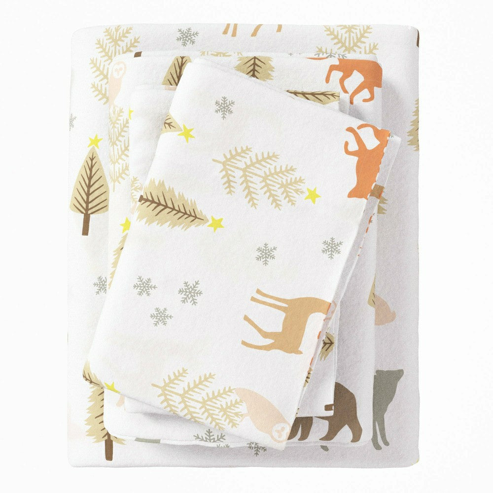 Plow & Hearth 4-Piece Turkish Cotton Flannel Sheet - Stratton Collection