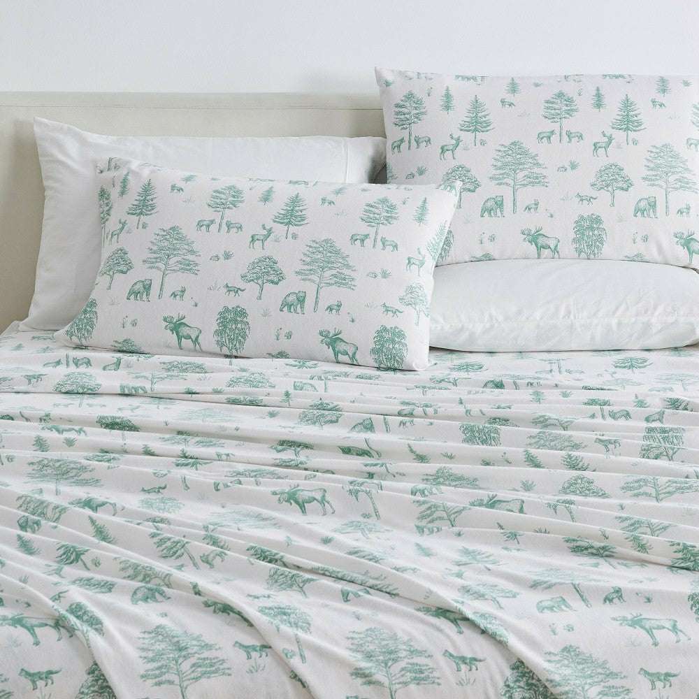 Plow & Hearth 4-Piece Turkish Cotton Flannel Sheet - Stratton Collection