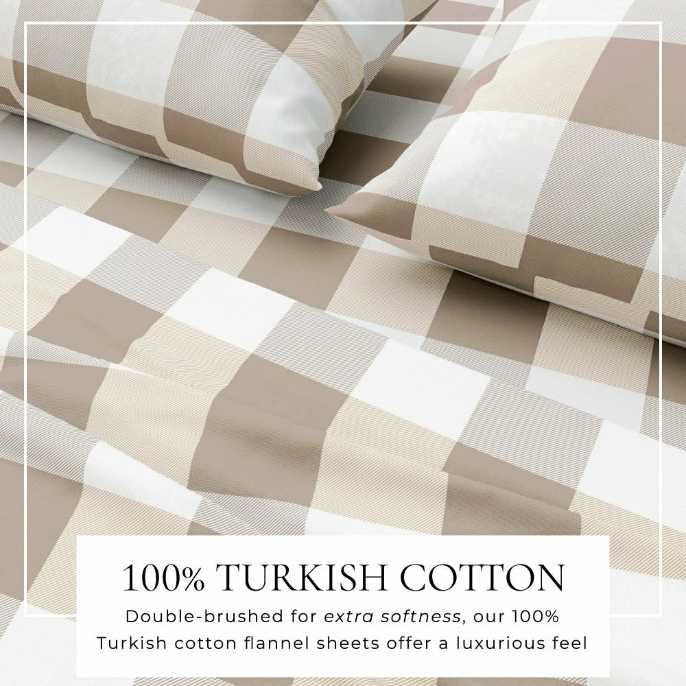 Plow & Hearth Turkish Cotton Flannel Sheet - Belle Collection