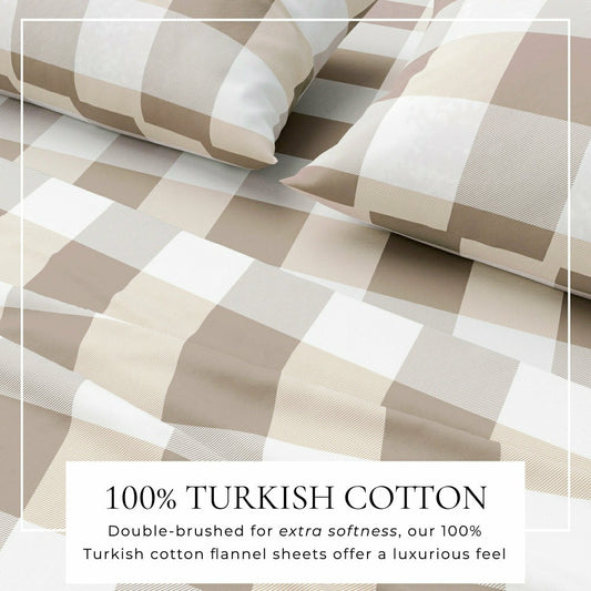 Plow & Hearth Turkish Cotton Flannel Sheet - Belle Collection