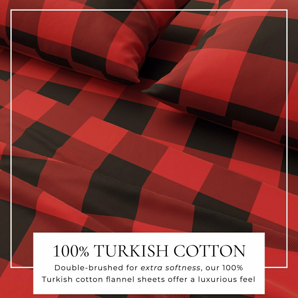 Plow & Hearth Turkish Cotton Flannel Sheet - Belle Collection
