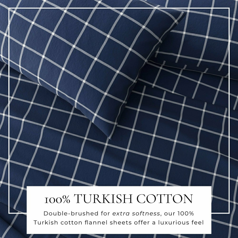 Plow & Hearth Turkish Cotton Flannel Sheet - Belle Collection