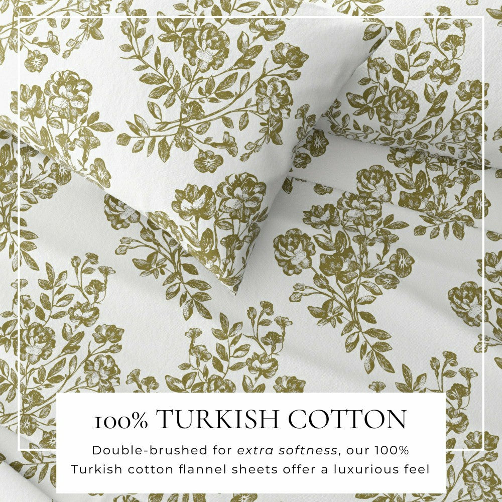 Plow & Hearth Turkish Cotton Flannel Sheet - Belle Collection