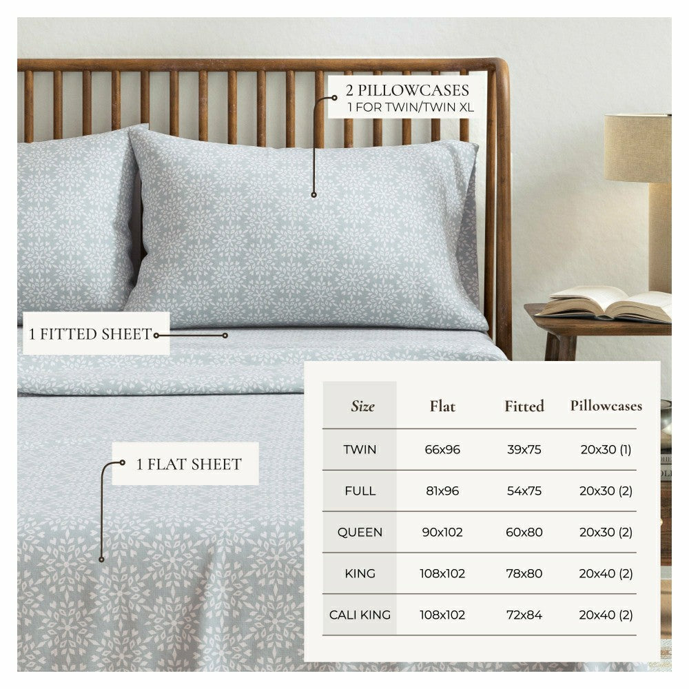 Plow & Hearth Turkish Cotton Flannel Sheet - Belle Collection