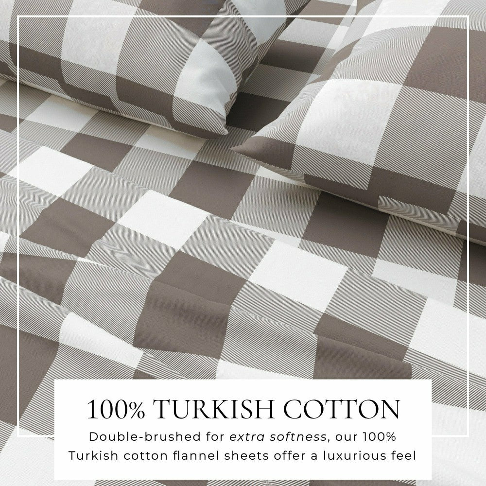 Plow & Hearth Turkish Cotton Flannel Sheet - Belle Collection