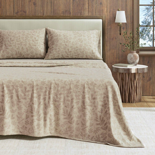 Plow & Hearth Turkish Cotton Flannel Sheet Set - Elevated Lodge Collection