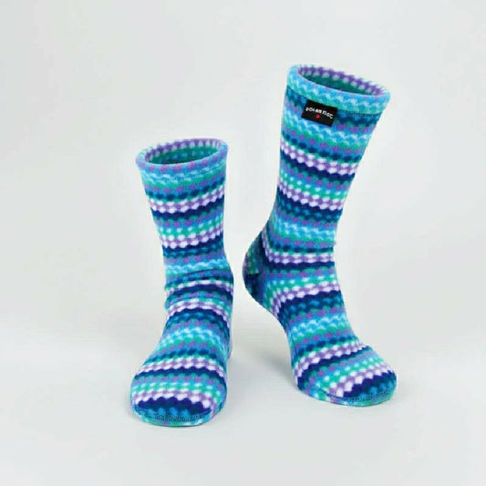 Plow & Hearth Kids' Fleece Socks - Ripple