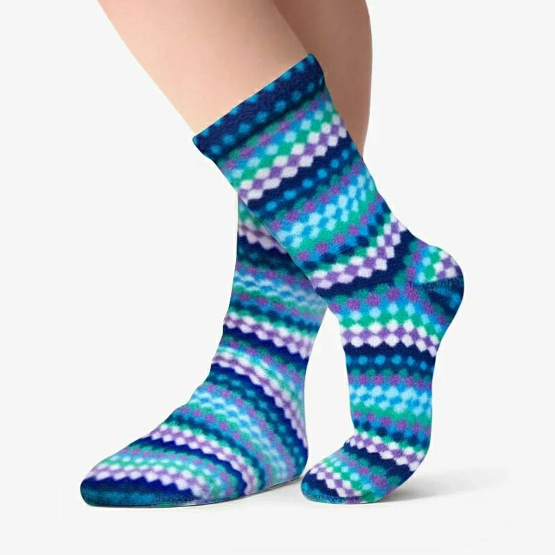Plow & Hearth Kids' Fleece Socks - Ripple