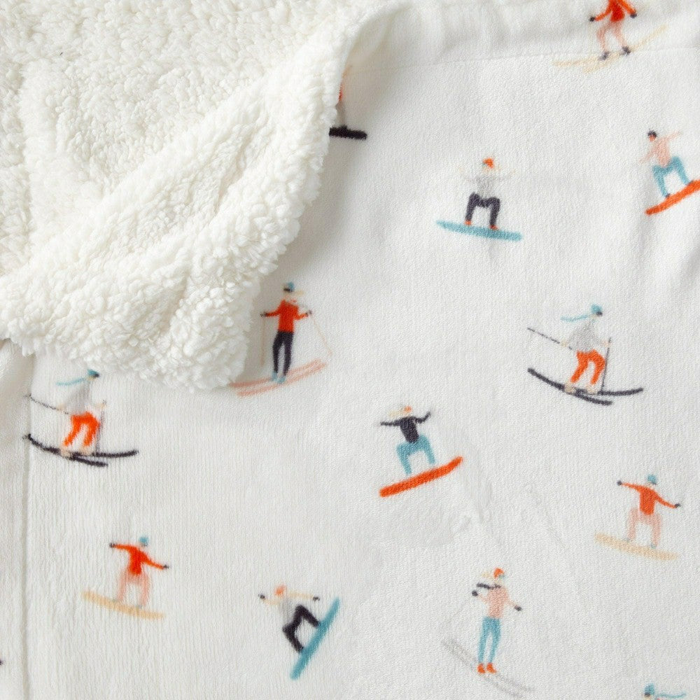 Plow & Hearth Sherpa Throw Blanket - Hudson Collection