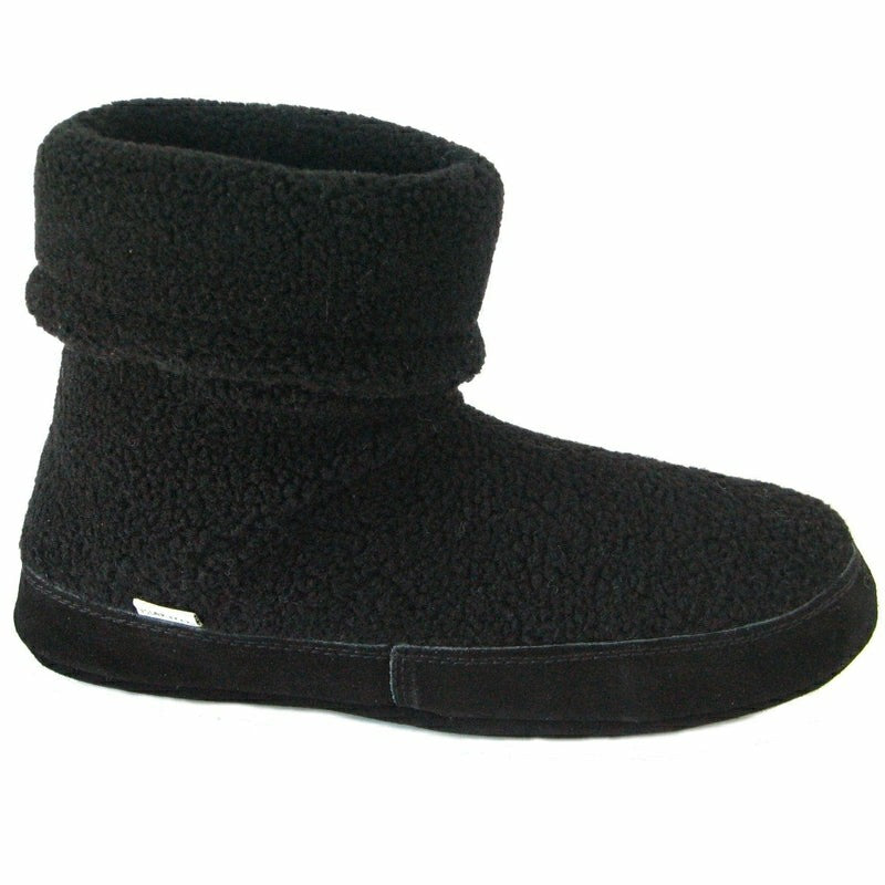 Plow & Hearth Polar Feet Men's Snugs - Black Berber