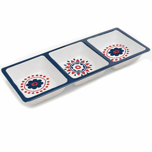 Plow & Hearth Americana BOHO by JG, Rectangular Melamine 3 Sectional