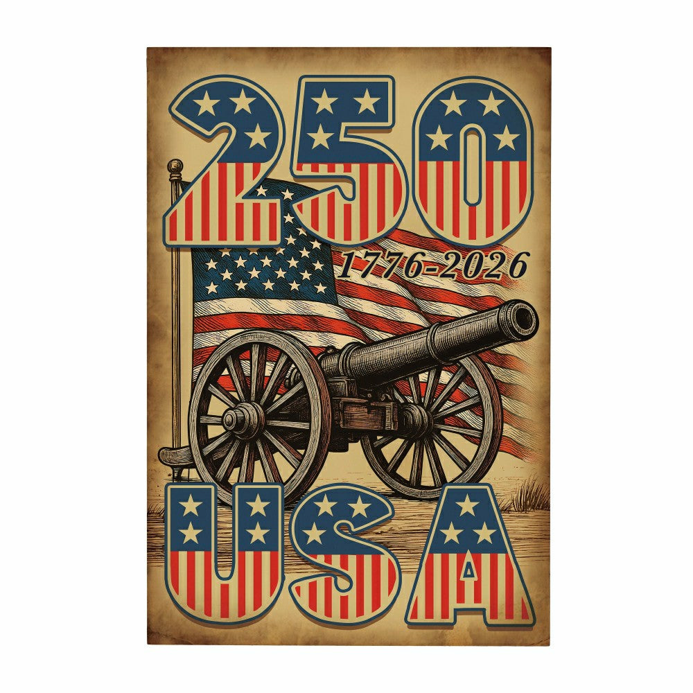 Plow & Hearth Red White & Bloom Indoor Wood Wall Décor, 250USA, 24"x16"