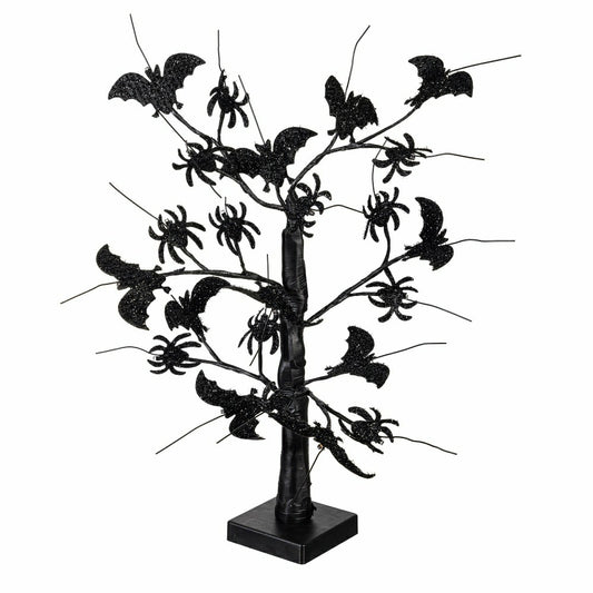 Plow & Hearth Bat and Spider Tree LED Table Décor, 20"H
