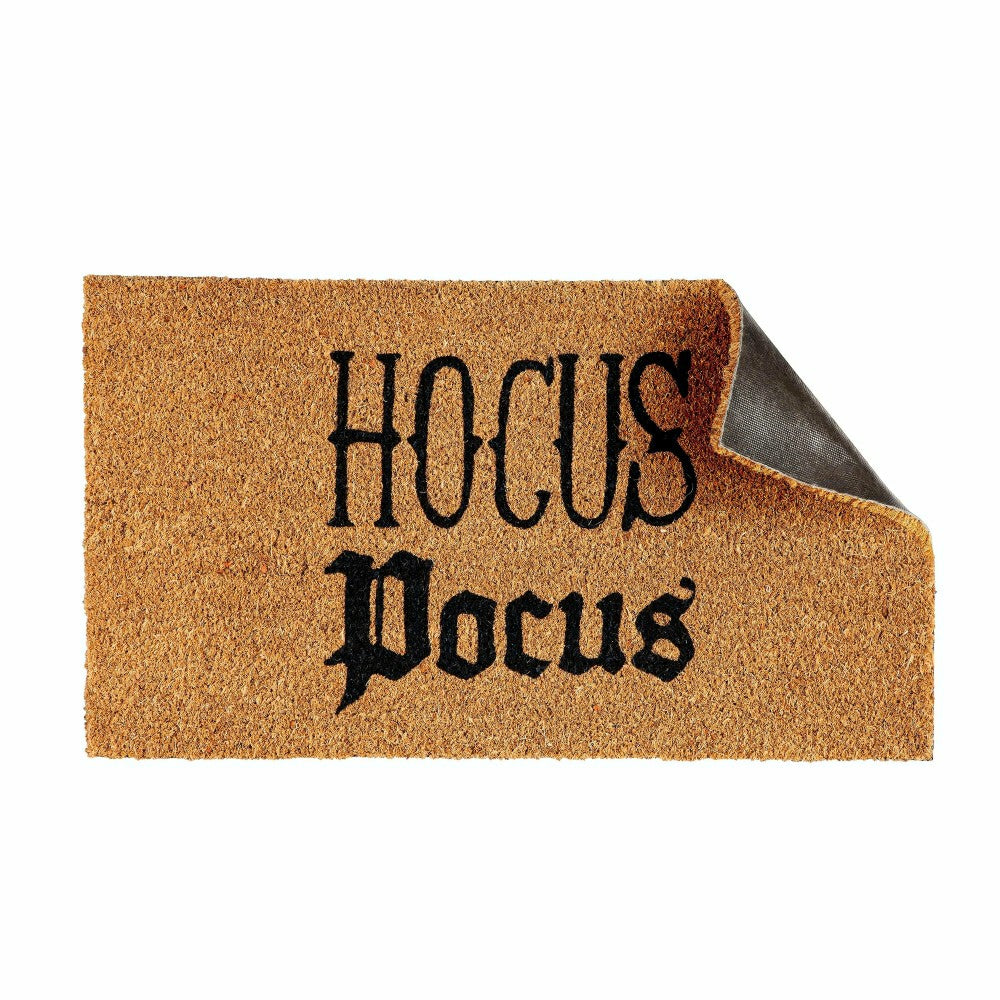 Plow & Hearth Halloween Greeting Coir Mat, Hocus Pocus