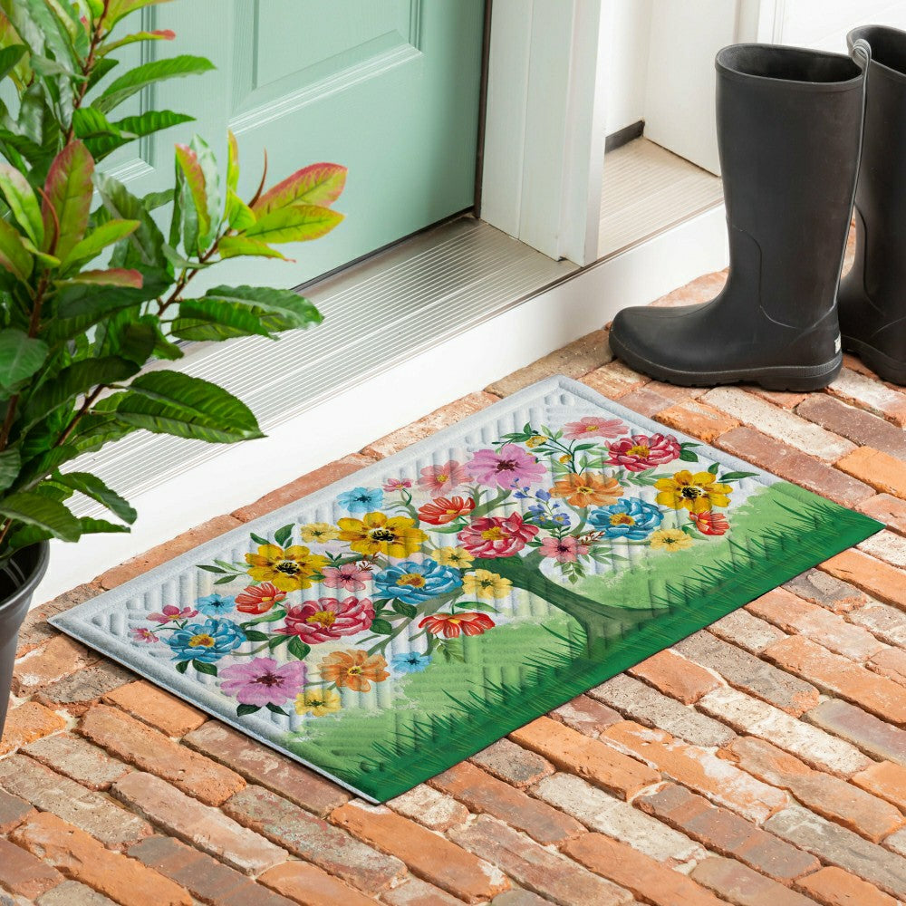 Plow & Hearth Blooming Tree of Life Embossed Mat